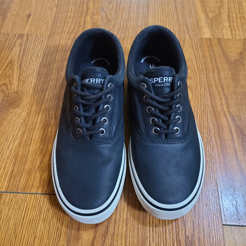 Sperry Striper Top Sider Memory Foam Shoes Size 7